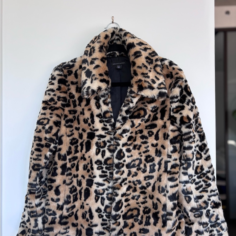 Saks Fifth Avenue Brown and Black Teddy Jacket